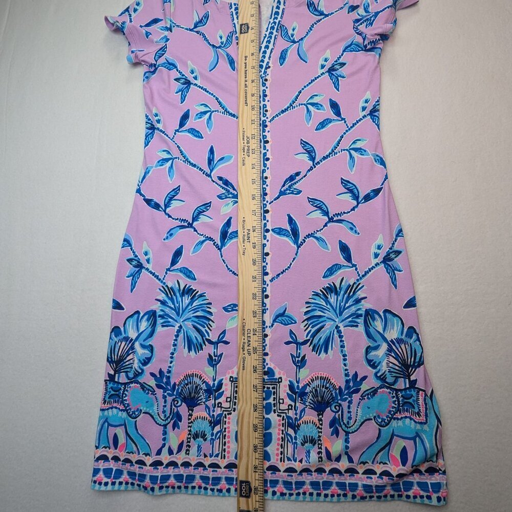 Lilly Pulitzer Women' Sophiletta Womens T-Shirt Short Sleeve Dress Small Purple - Picture 8 of 14